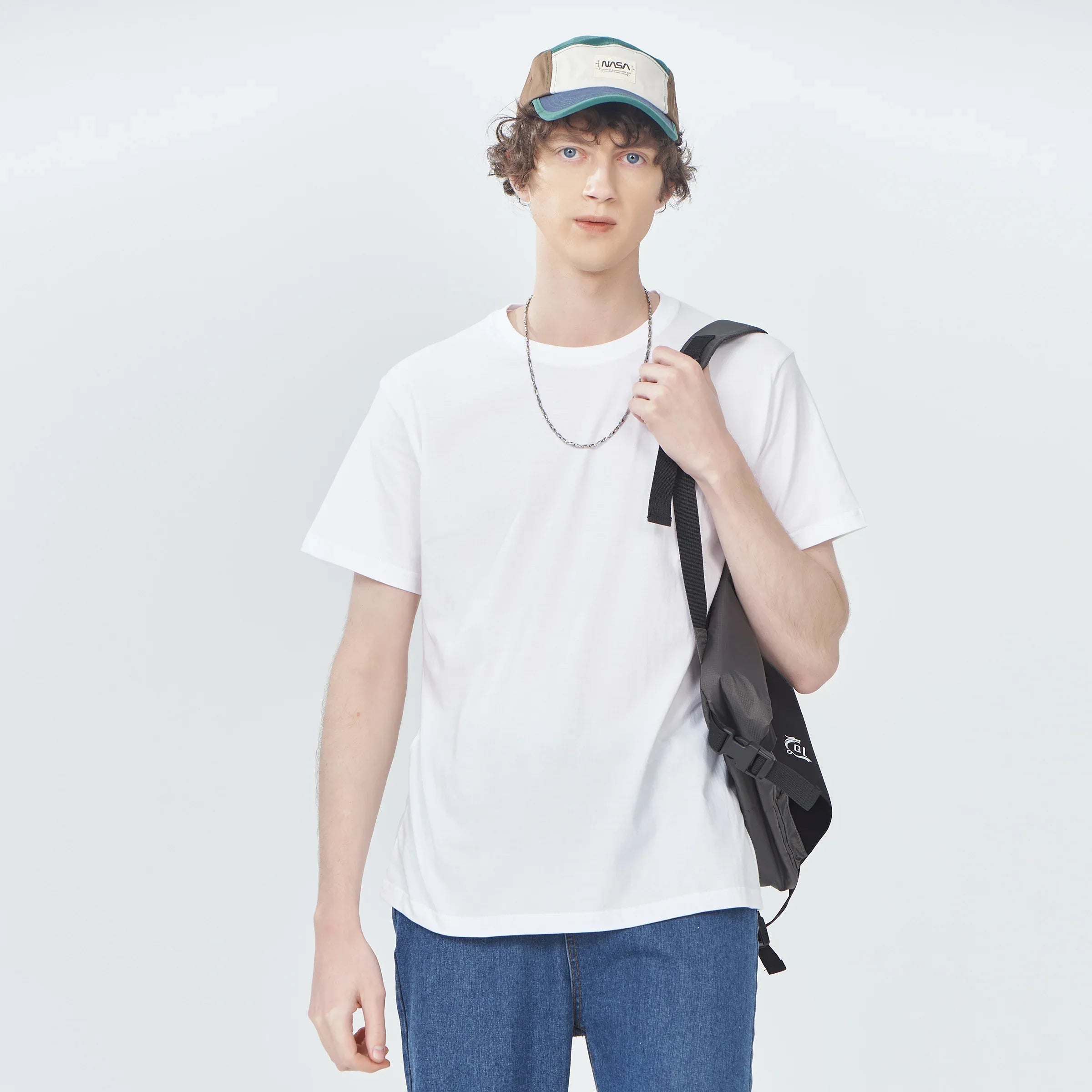 Viora Unisex Boxy T-Shirt - Premium Cotton Oversized Crew Neck Tee - Viora