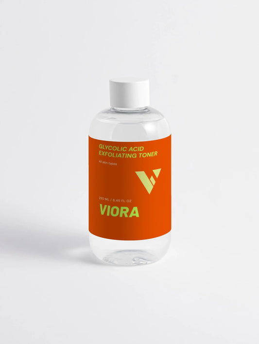 Glycolic Acid Toner - AHA Exfoliating Toner for Dark Spots, Hyperpigmentation & Brightening - Viora
