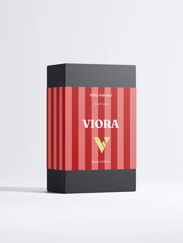 Hair Care Gift Set - Shiny Hair Duo Shampoo & Conditioner for Healthy, Glossy Hair - Viora