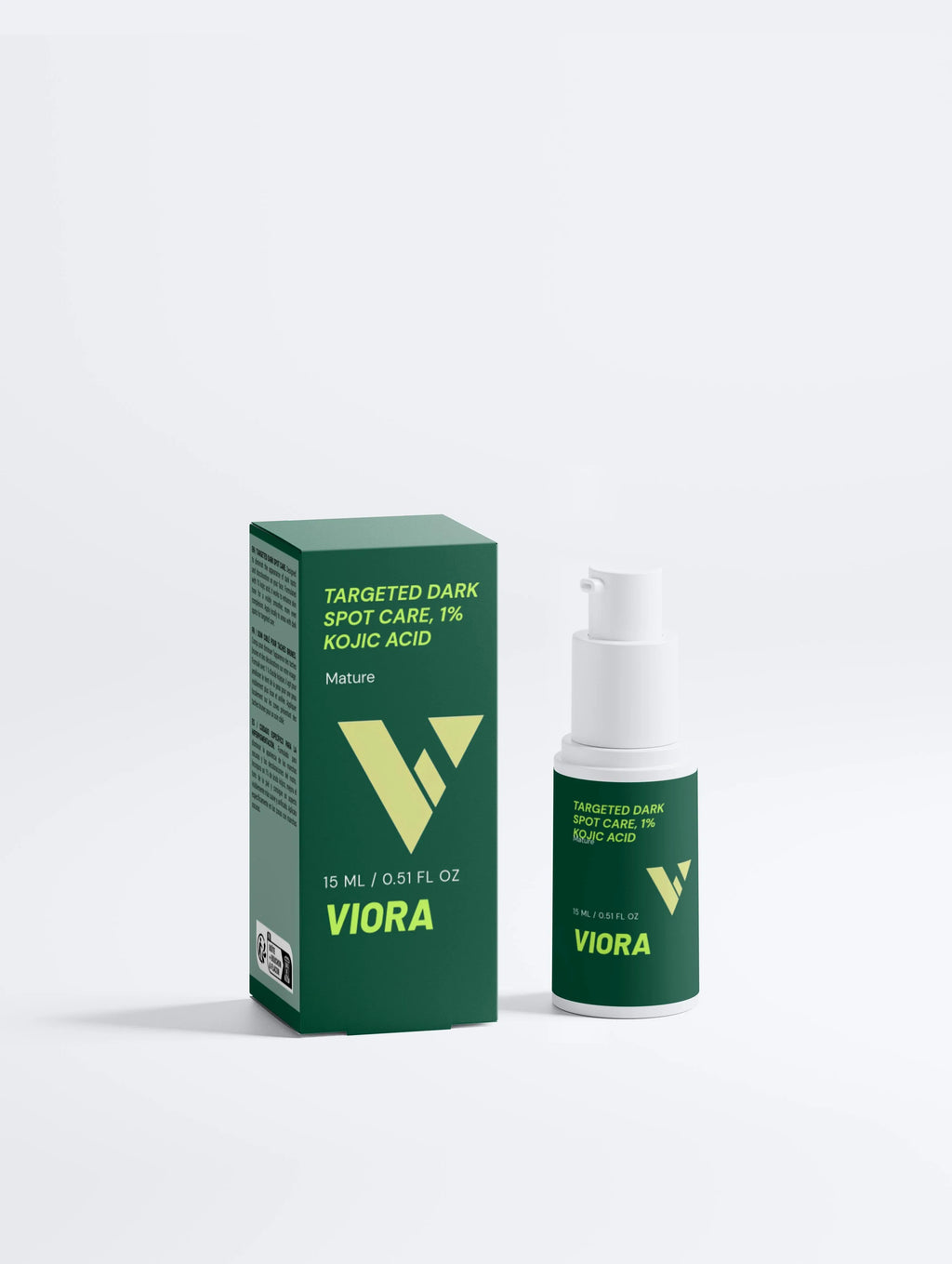 Viora Targeted Dark Spot Serum with 1% Kojic Acid - Brightening Treatment for Hyperpigmentation - Viora