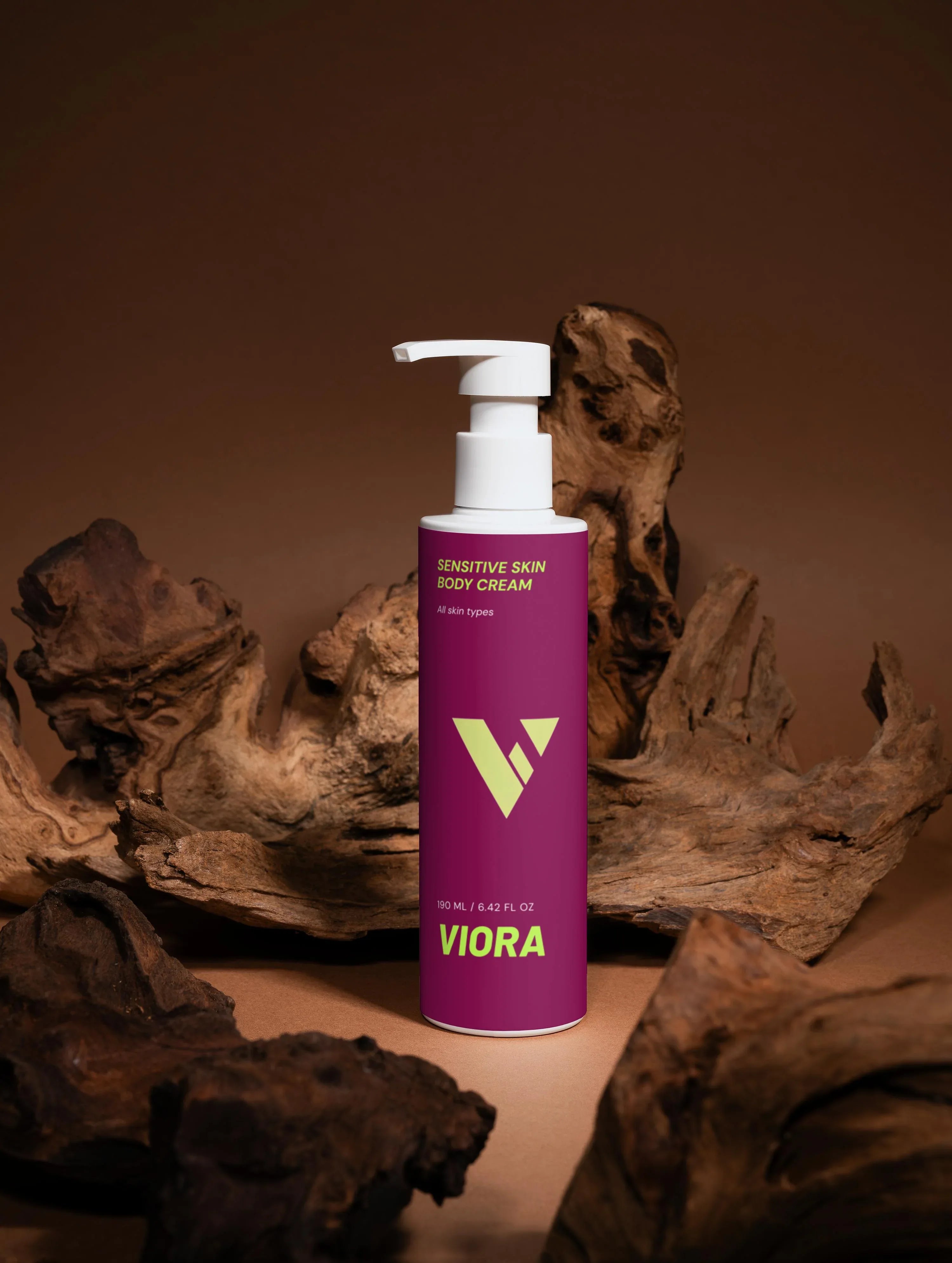 Sensitive Skin Body Cream - Soothing Moisturizer with Shea Butter, Cocoa Butter & Aloe - Viora