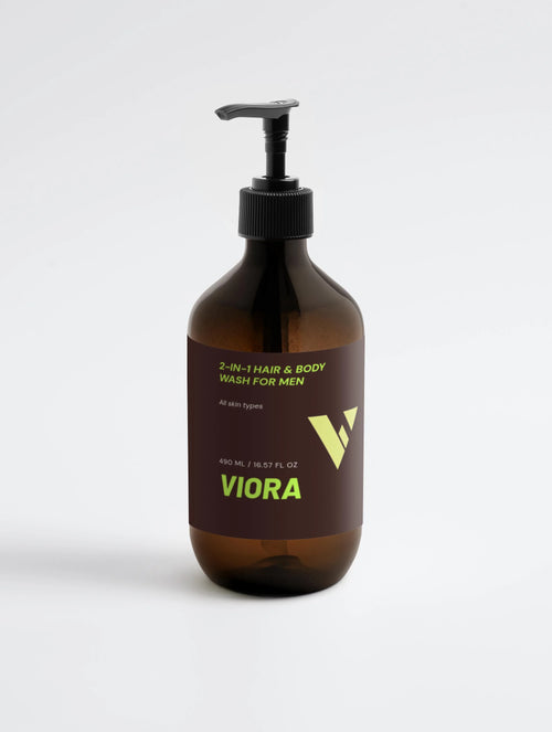 Viora 2-in-1 Hair & Body Wash for Men - All-in-One Grooming Essential - Viora
