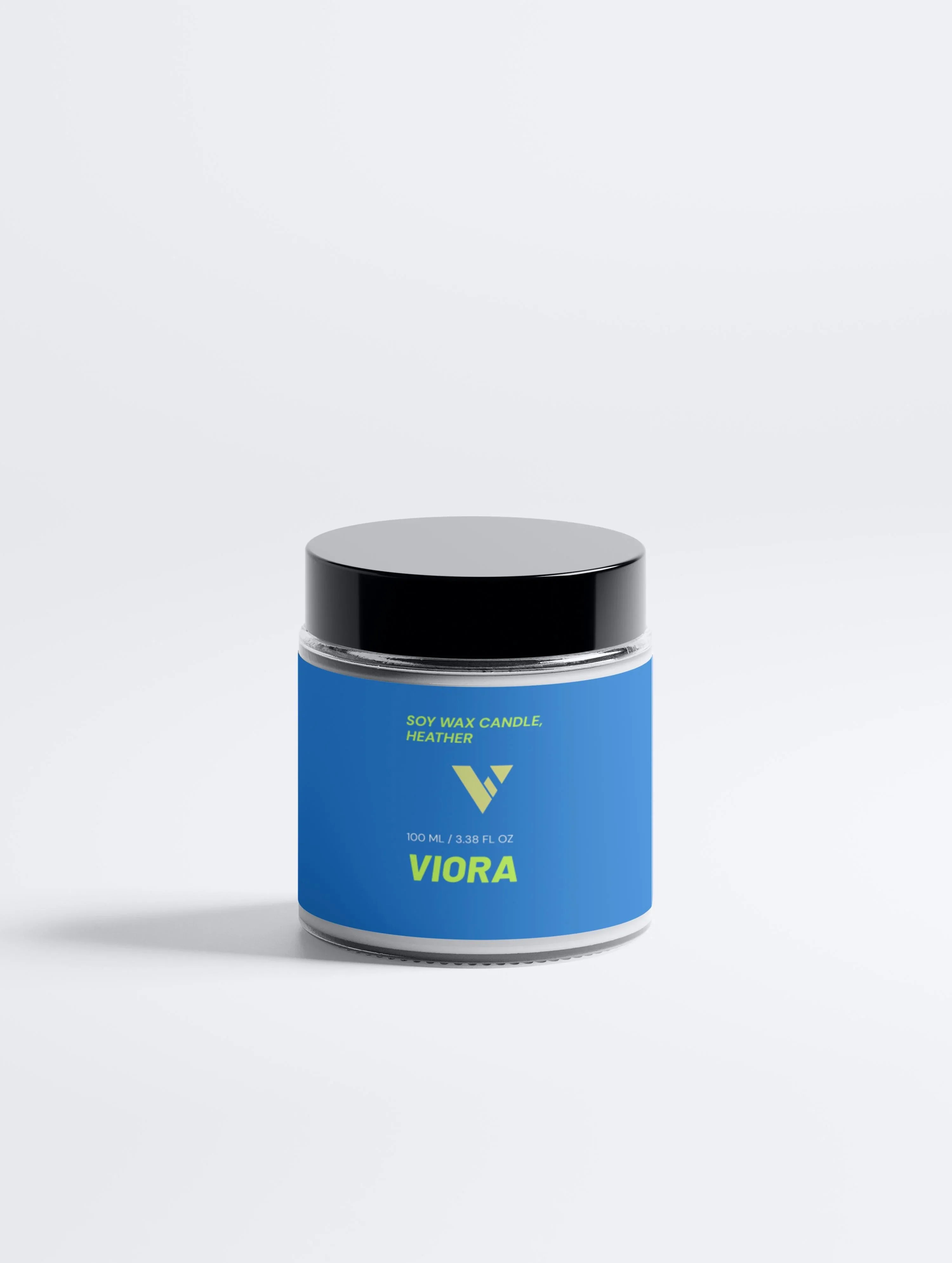 Natural Soy Candle - Heather Scent | Vegan & Eco-Friendly Aromatherapy Candle - Viora