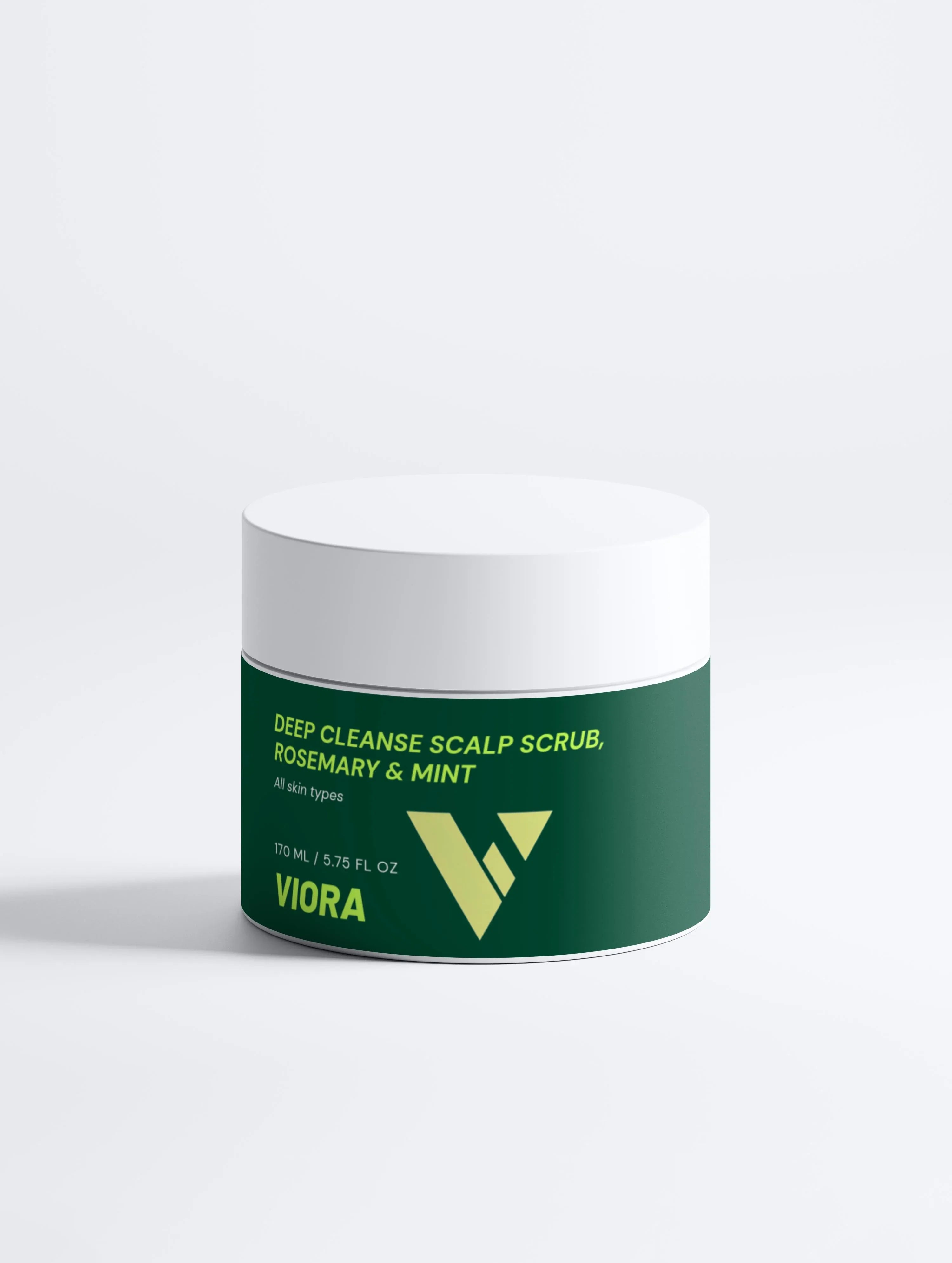 Viora Deep Cleanse Scalp Scrub - Rosemary & Mint Exfoliating Treatment for Healthy Hair - Viora