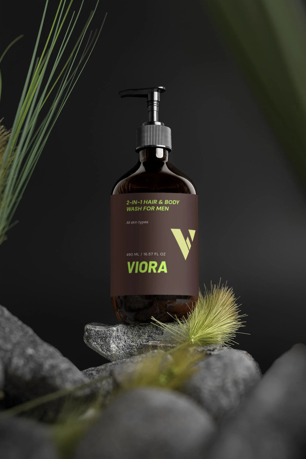 Viora 2-in-1 Hair & Body Wash for Men - All-in-One Grooming Essential - Viora