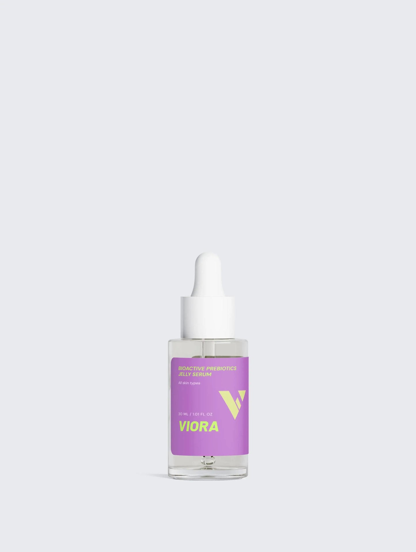 Prebiotic Face Serum - Barrier Repair Jelly Treatment with Hyaluronic Acid for Sensitive Skin - Viora