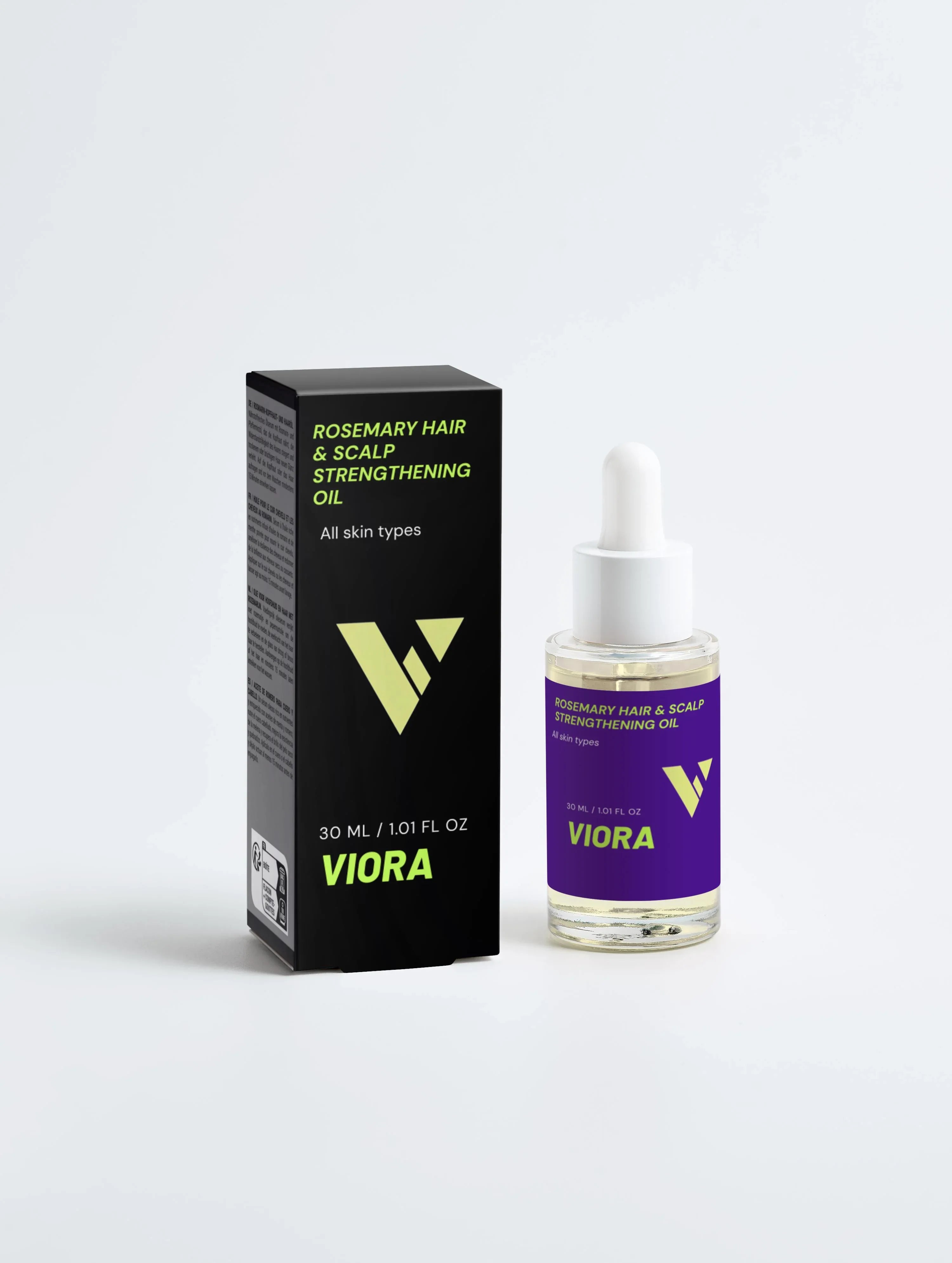 Rosemary Hair Oil - Scalp Treatment for Hair Growth, Thickness & Shine - Viora