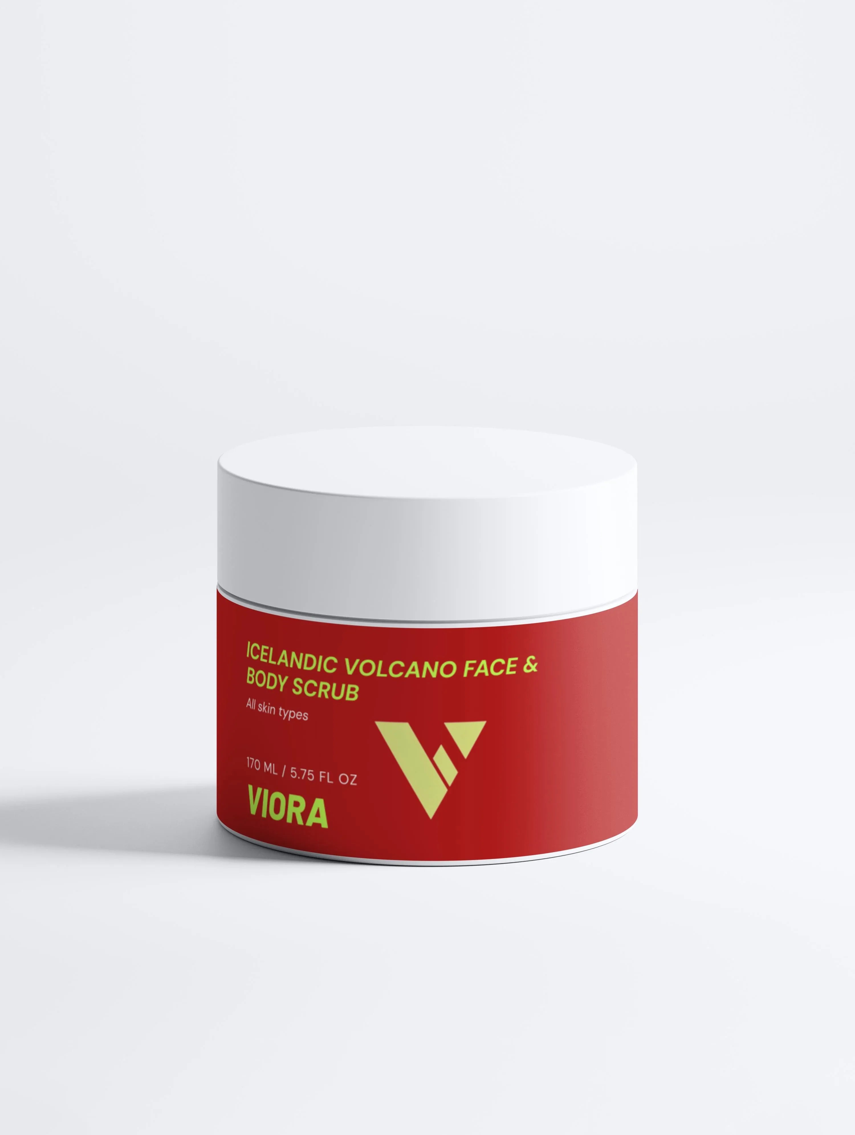 Volcanic Ash Body Scrub - Detoxifying Face & Body Exfoliator - Viora