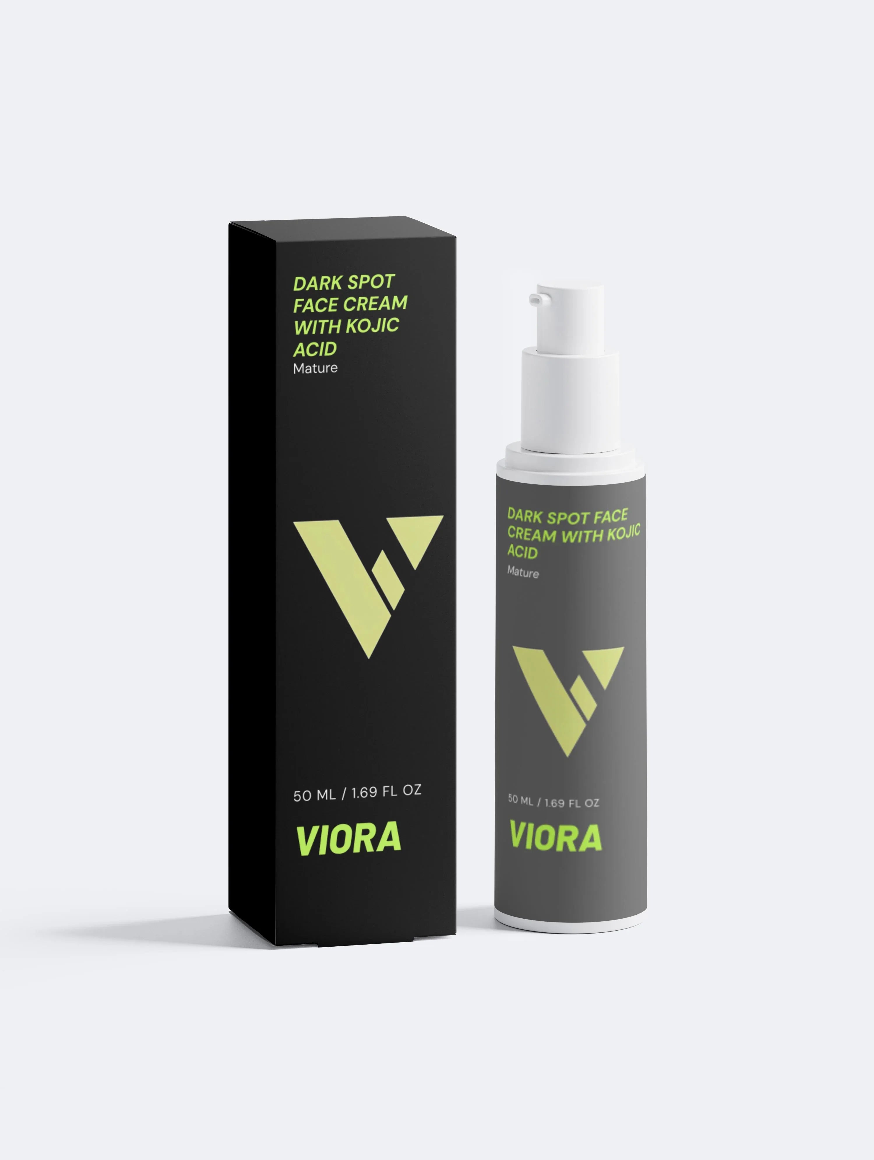 Kojic Acid Dark Spot Face Cream - Brightening Moisturizer for Hyperpigmentation & Age Spots - Viora