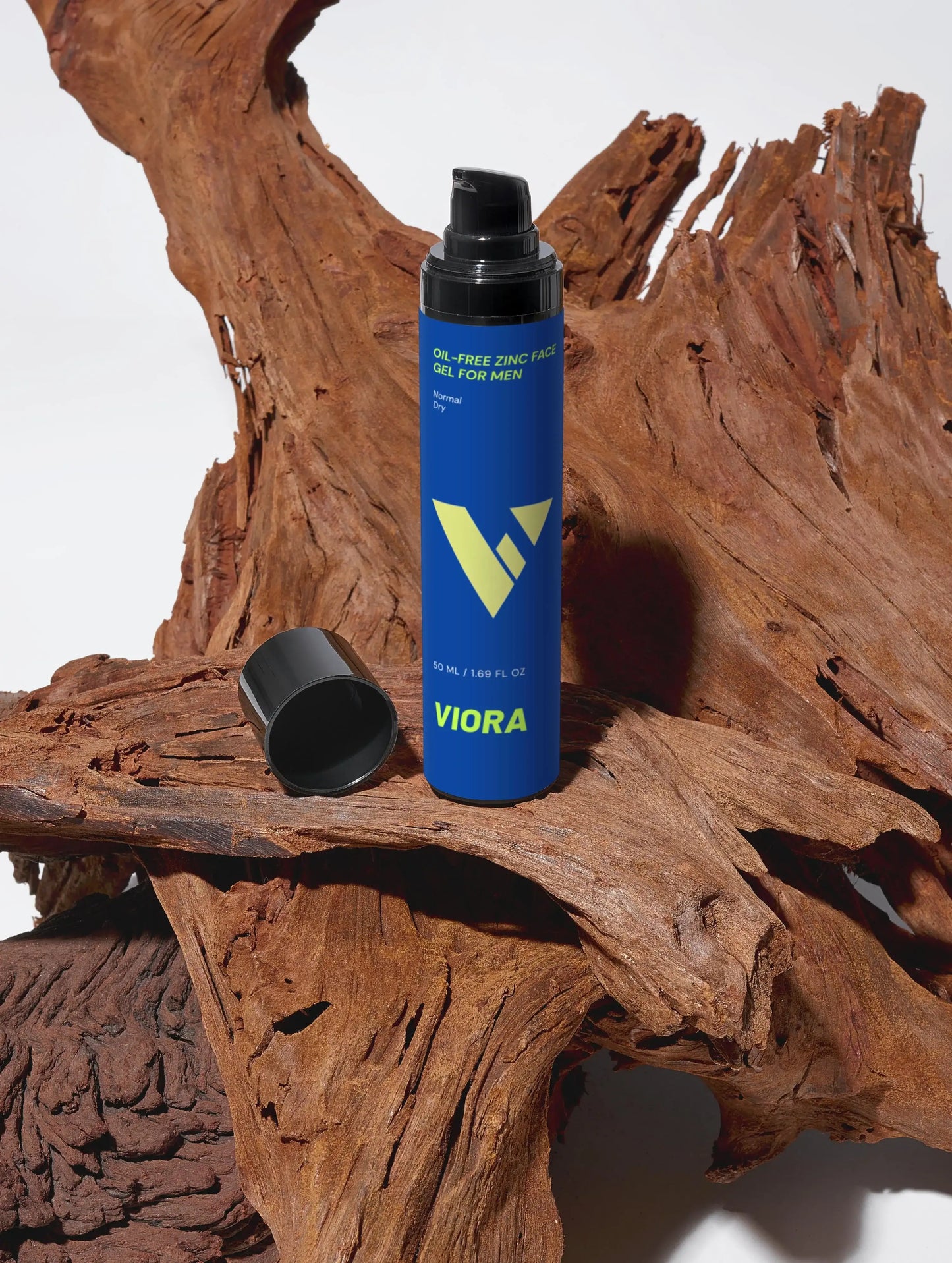 Zinc Face Gel for Men - Oil-Free Lightweight Moisturizer with Hyaluronic Acid & SPF Support - Viora