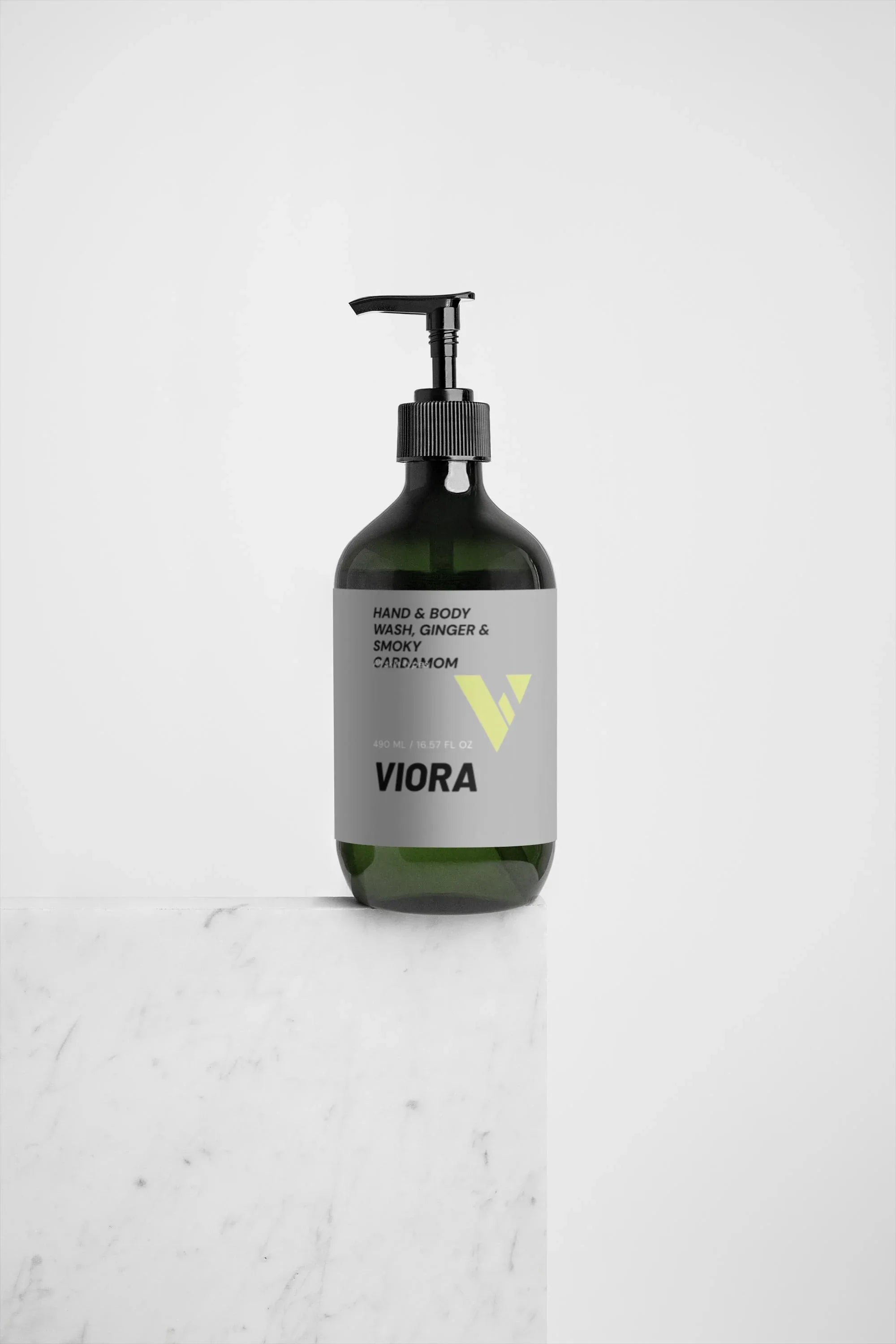 Ginger & Cardamom Hand & Body Wash - Luxury Spa Experience with Natural Essential Oils - Viora
