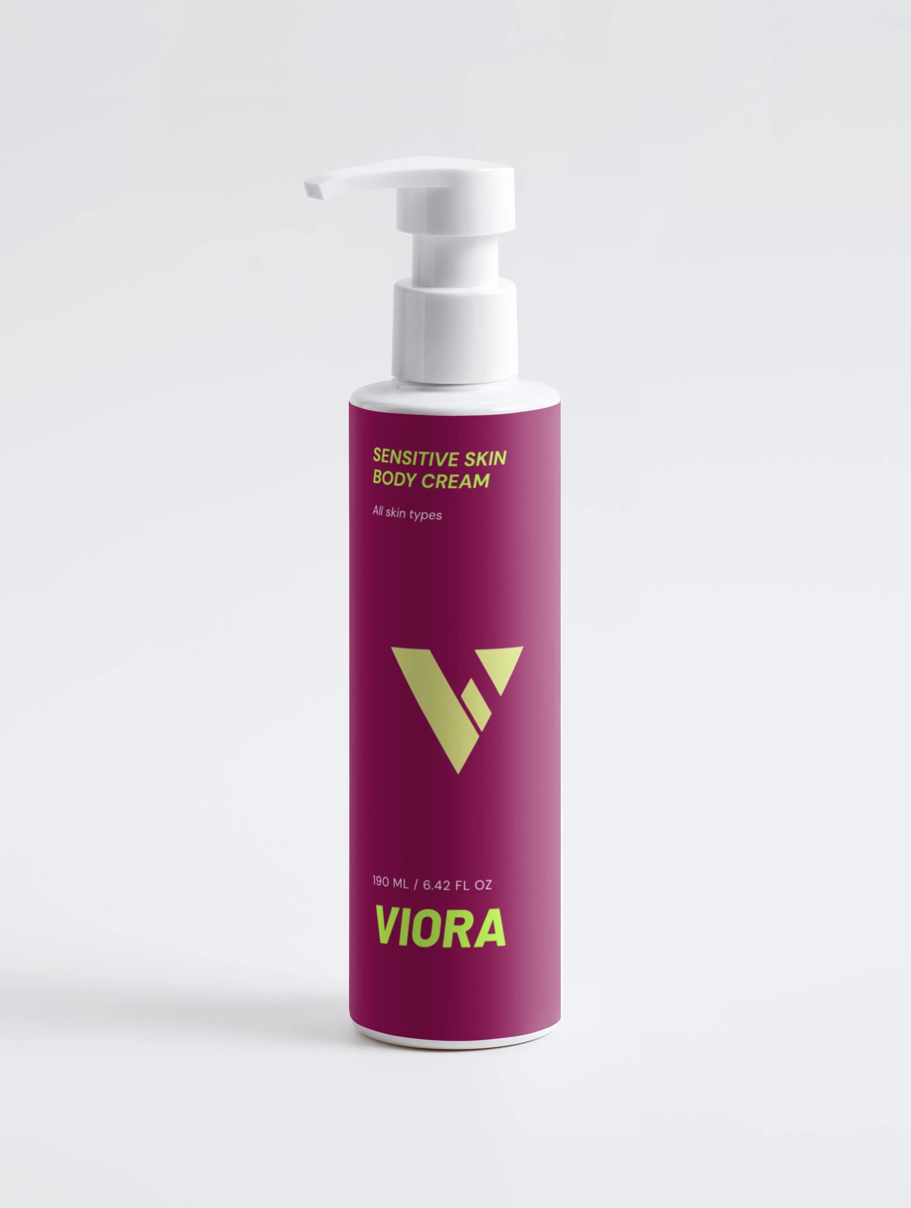 Sensitive Skin Body Cream - Soothing Moisturizer with Shea Butter, Cocoa Butter & Aloe - Viora