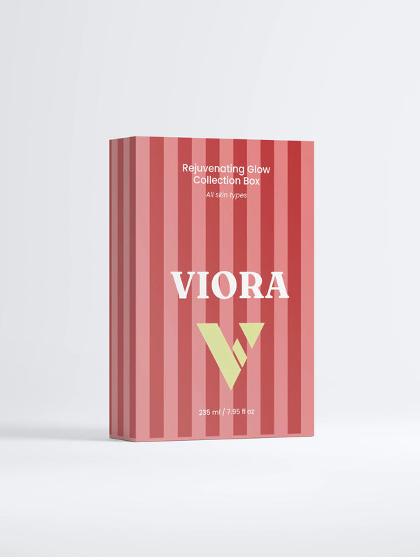 Skincare Gift Set - Rejuvenating Glow Collection Box with Natural Products - Viora