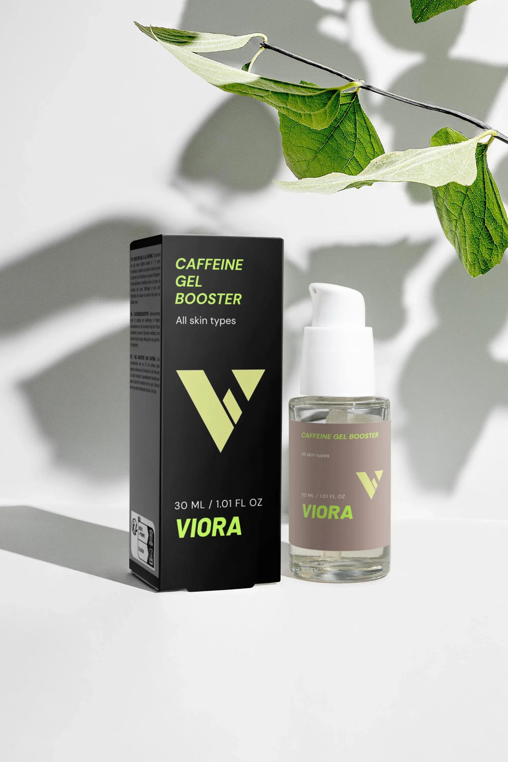 Caffeine Eye Gel - Depuffing Treatment for Dark Circles, Bags & Under-Eye Fatigue - Viora