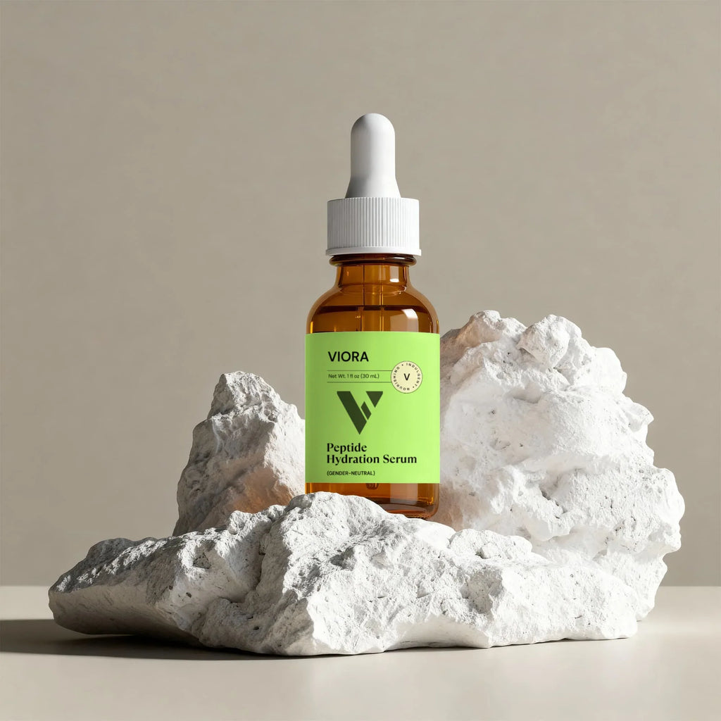 Multi-Peptide Serum with Copper Peptides & Hyaluronic Acid - Anti-Aging Face Serum - Viora