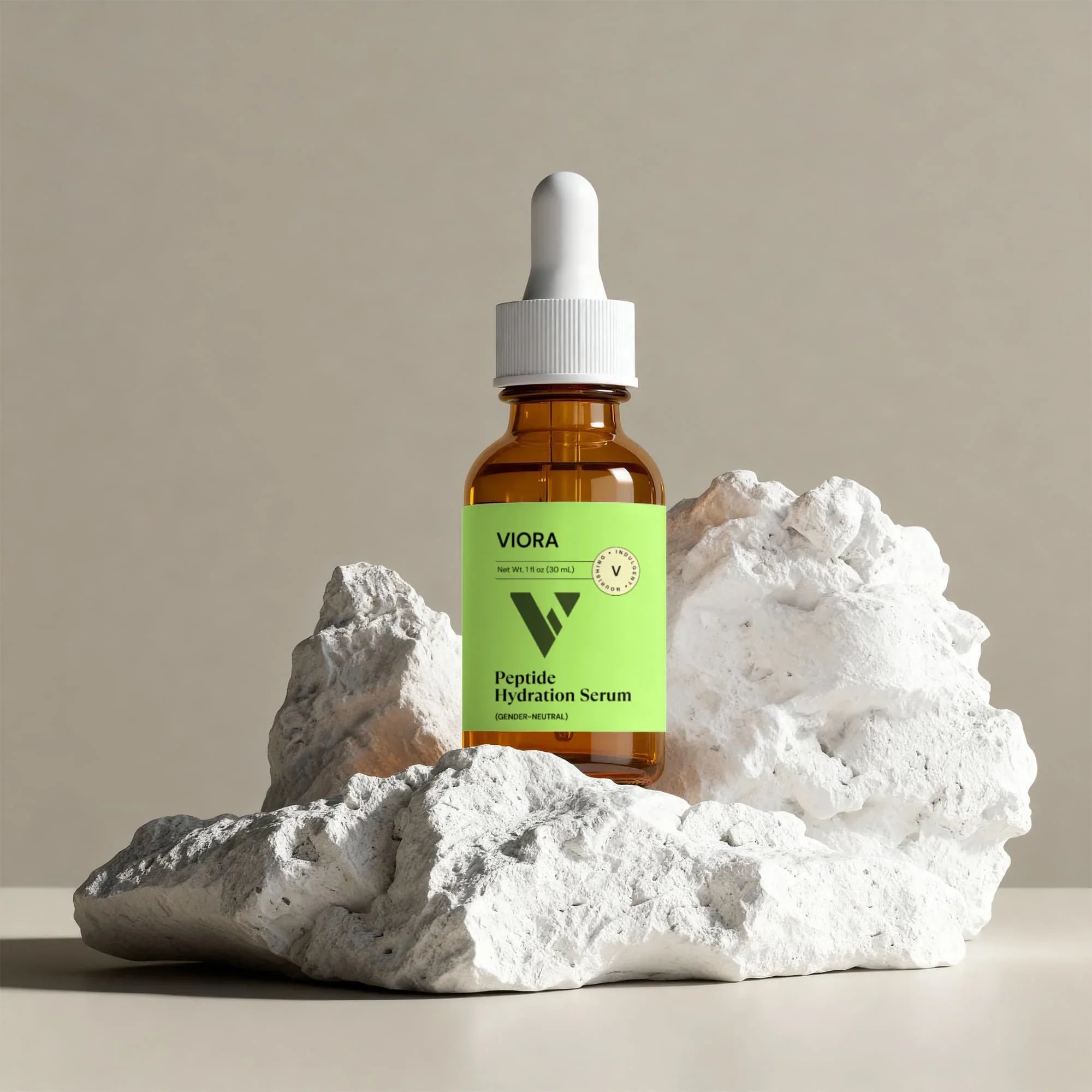 Multi-Peptide Serum with Copper Peptides & Hyaluronic Acid - Anti-Aging Face Serum - Viora