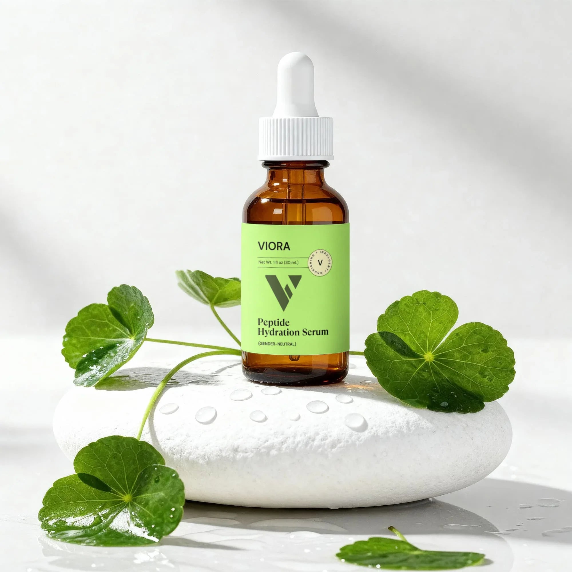 Multi-Peptide Serum with Copper Peptides & Hyaluronic Acid - Anti-Aging Face Serum - Viora