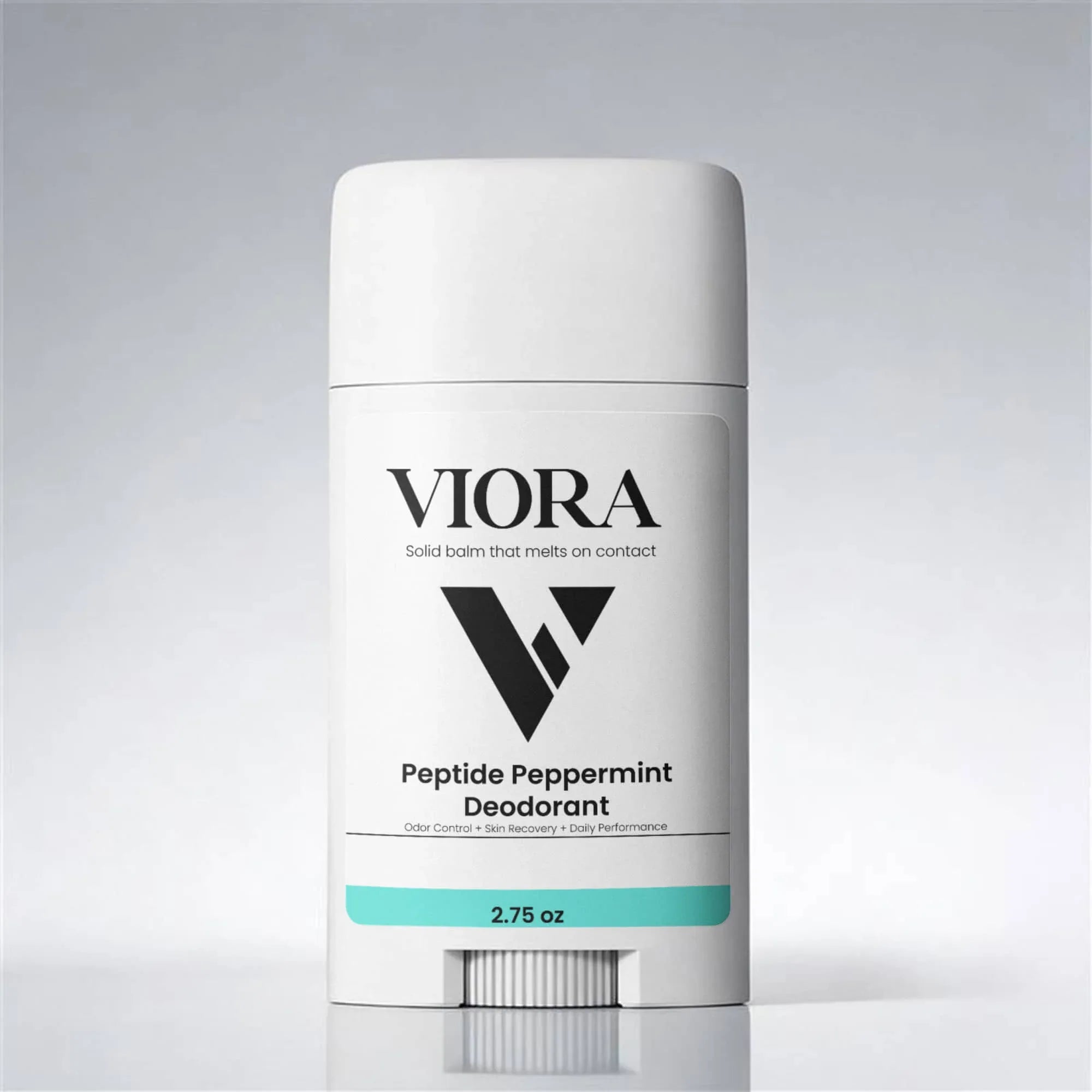 Natural Peptide Deodorant with BPC-157 & TB-500 - Aluminum Free Peppermint (2 Pack) - Viora