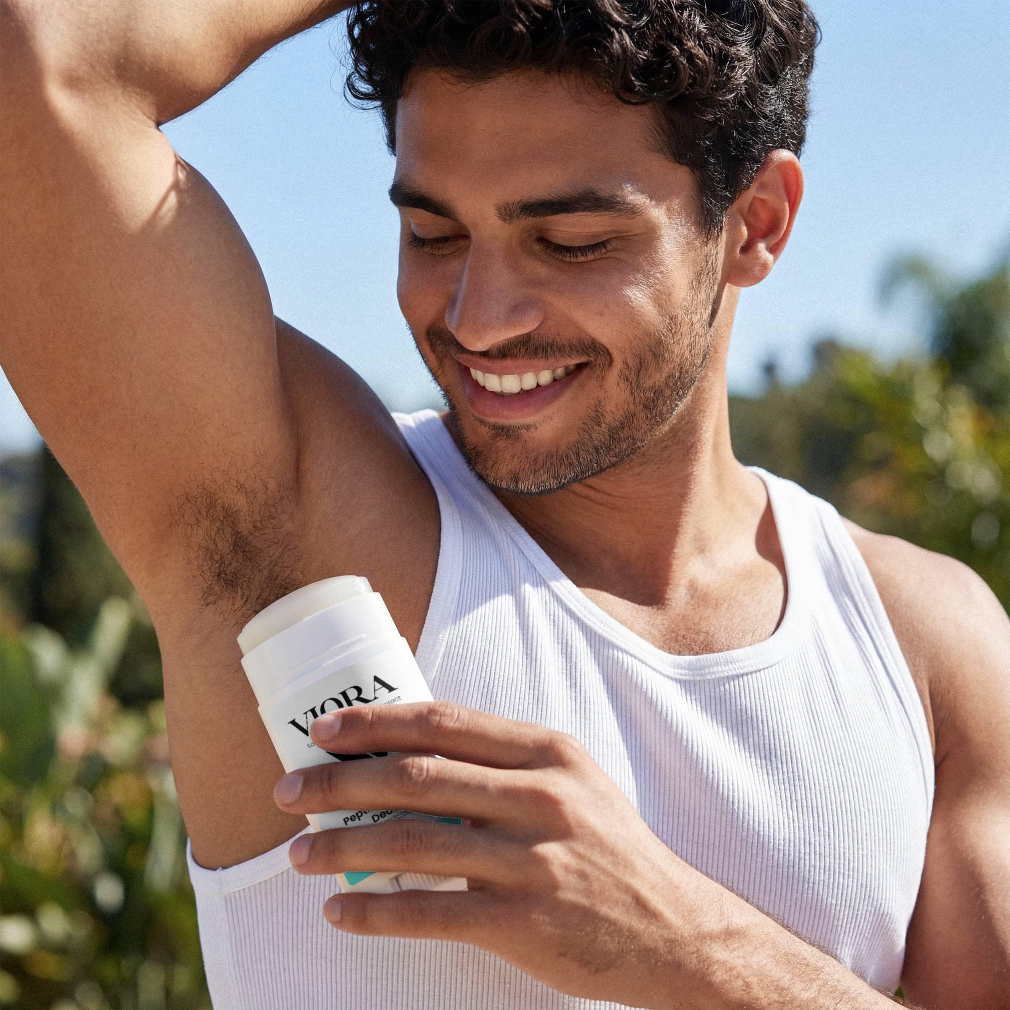 Natural Peptide Deodorant with BPC-157 & TB-500 - Aluminum Free Peppermint (2 Pack) - Viora