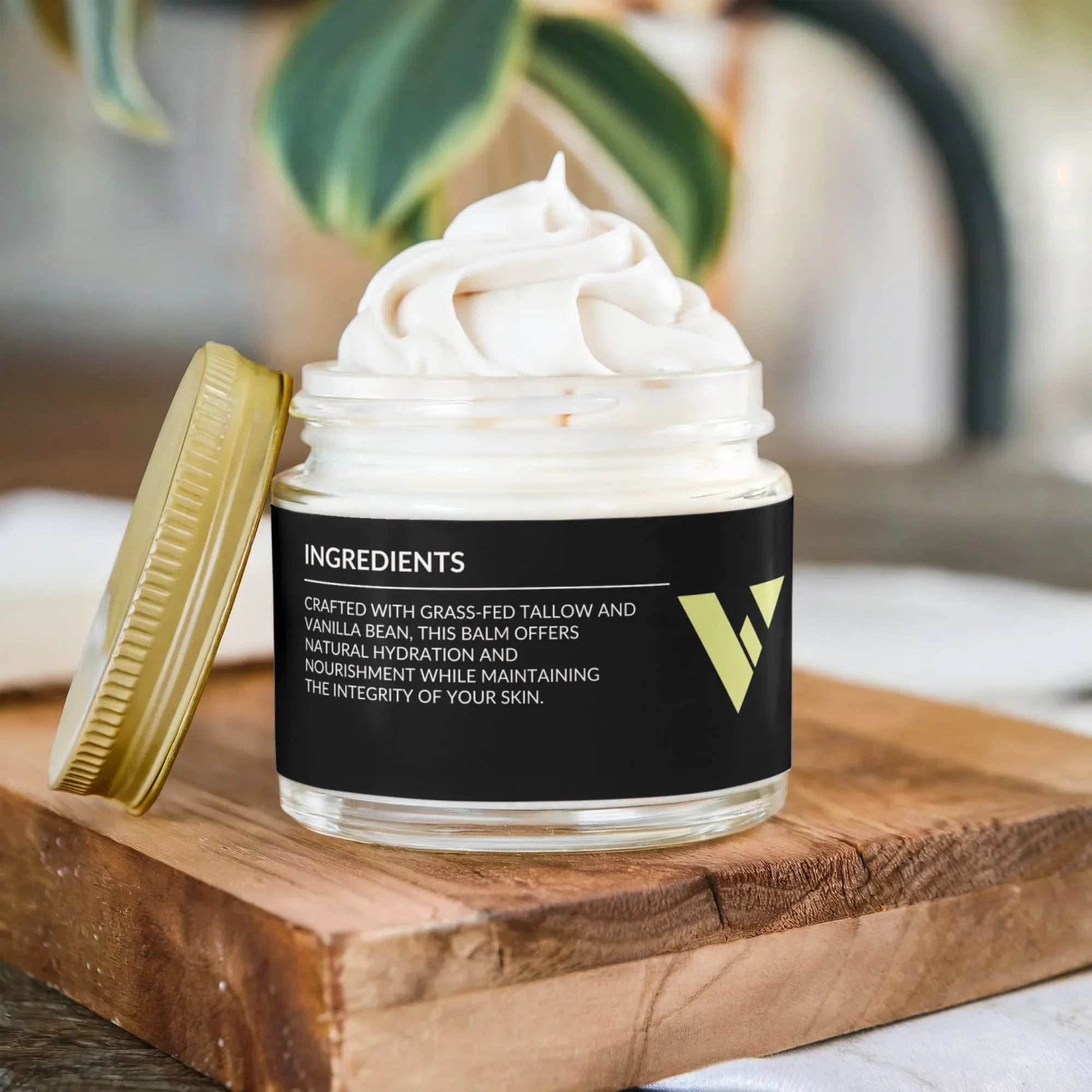 Grass-Fed Tallow Balm - Whipped Vanilla Bean Moisturizer for Face & Body - Viora