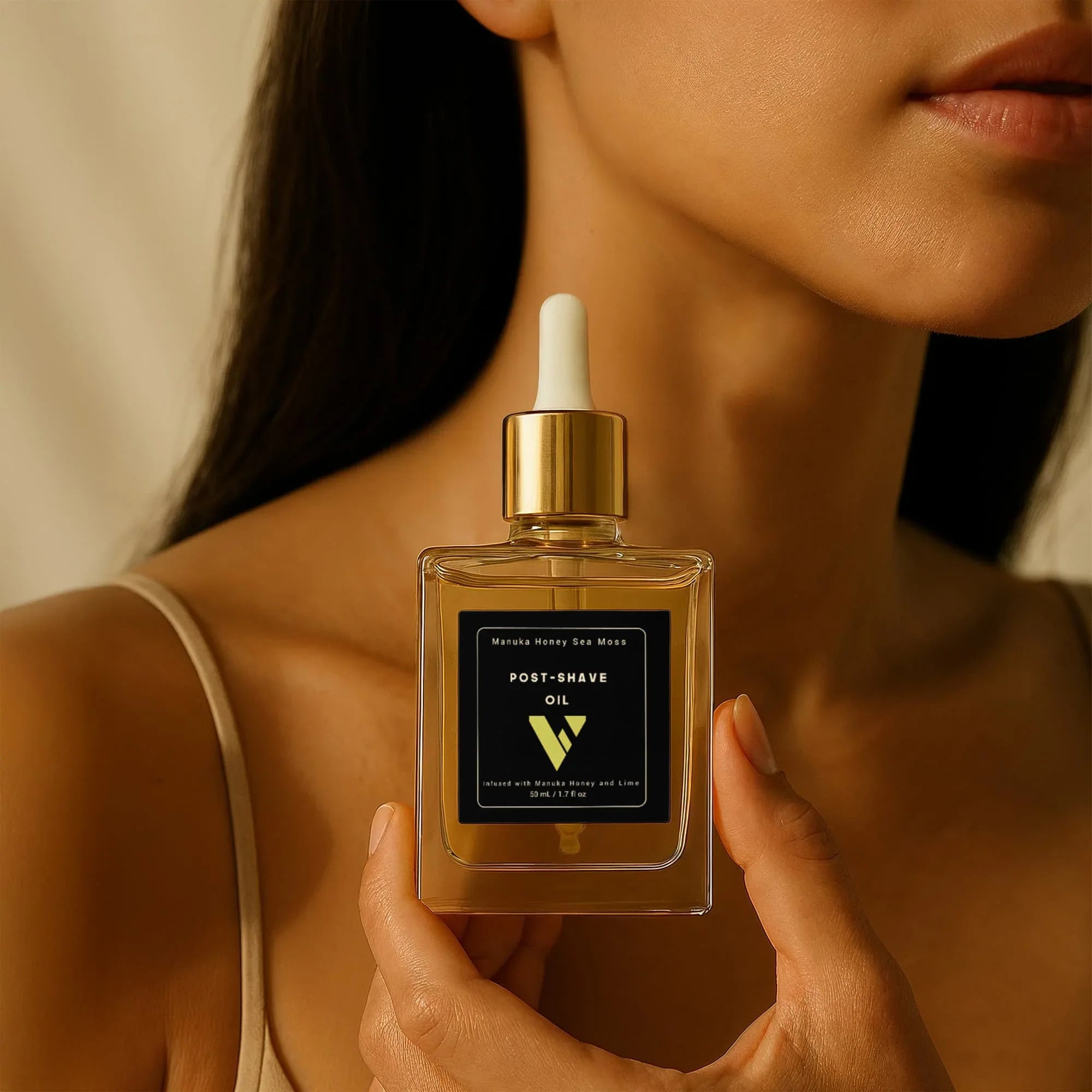 Manuka Honey Sea Moss Post-Shave Oil - Natural Ingrown Hair Treatment & Skin Hydration - Viora