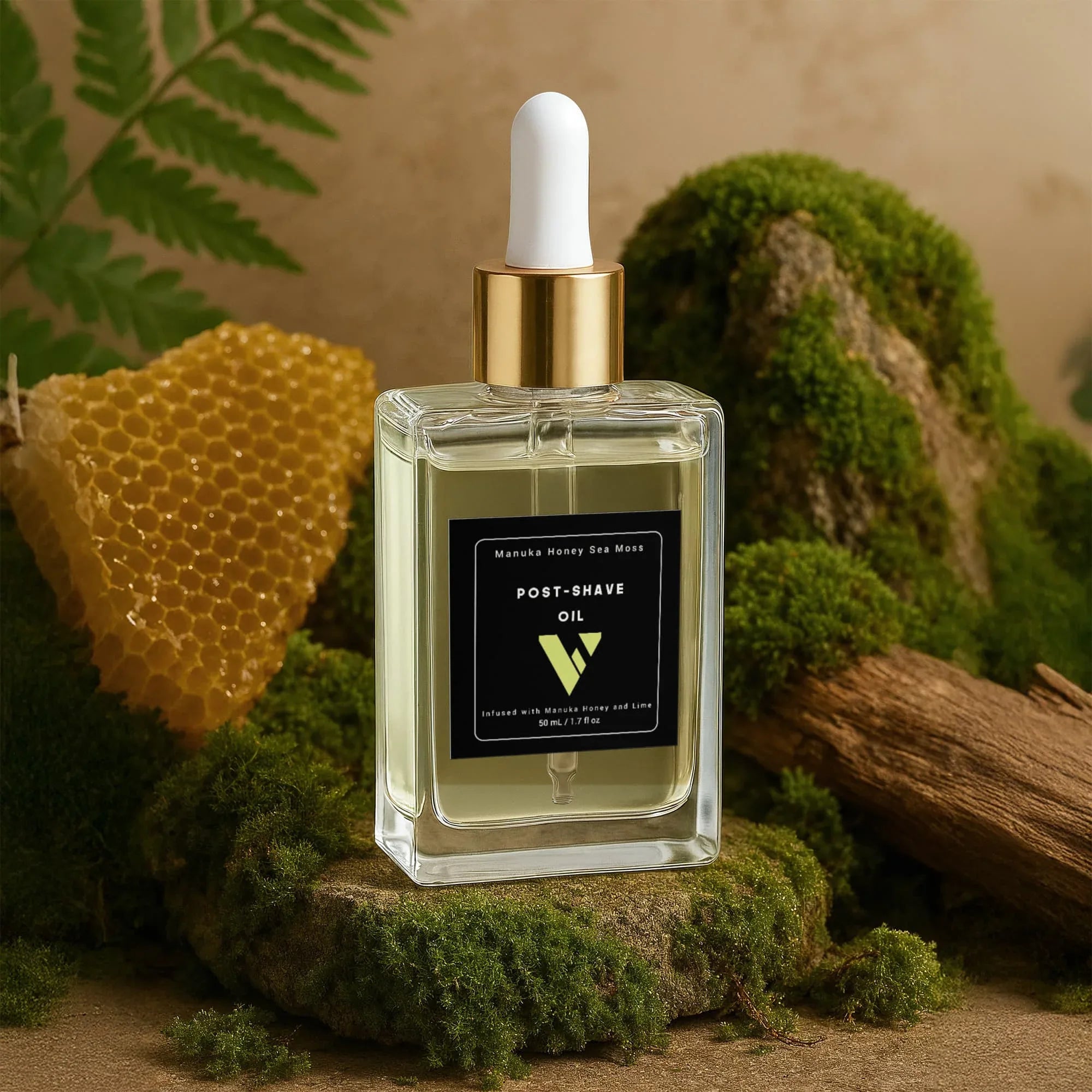 Manuka Honey Sea Moss Post-Shave Oil - Natural Ingrown Hair Treatment & Skin Hydration - Viora