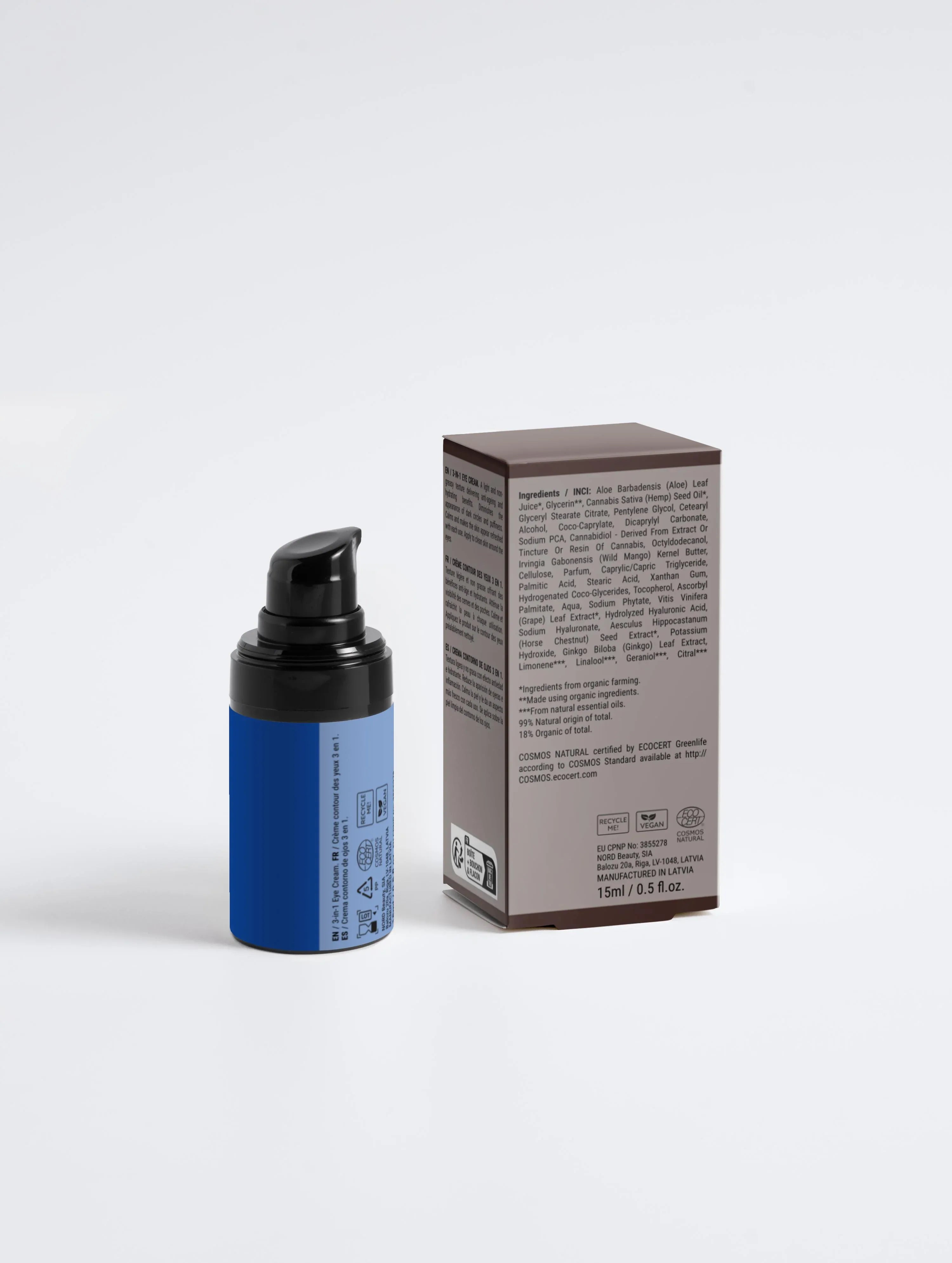 Men's Eye Cream 3-in-1 - Anti-Aging Treatment for Dark Circles, Puffiness & Wrinkles - Viora