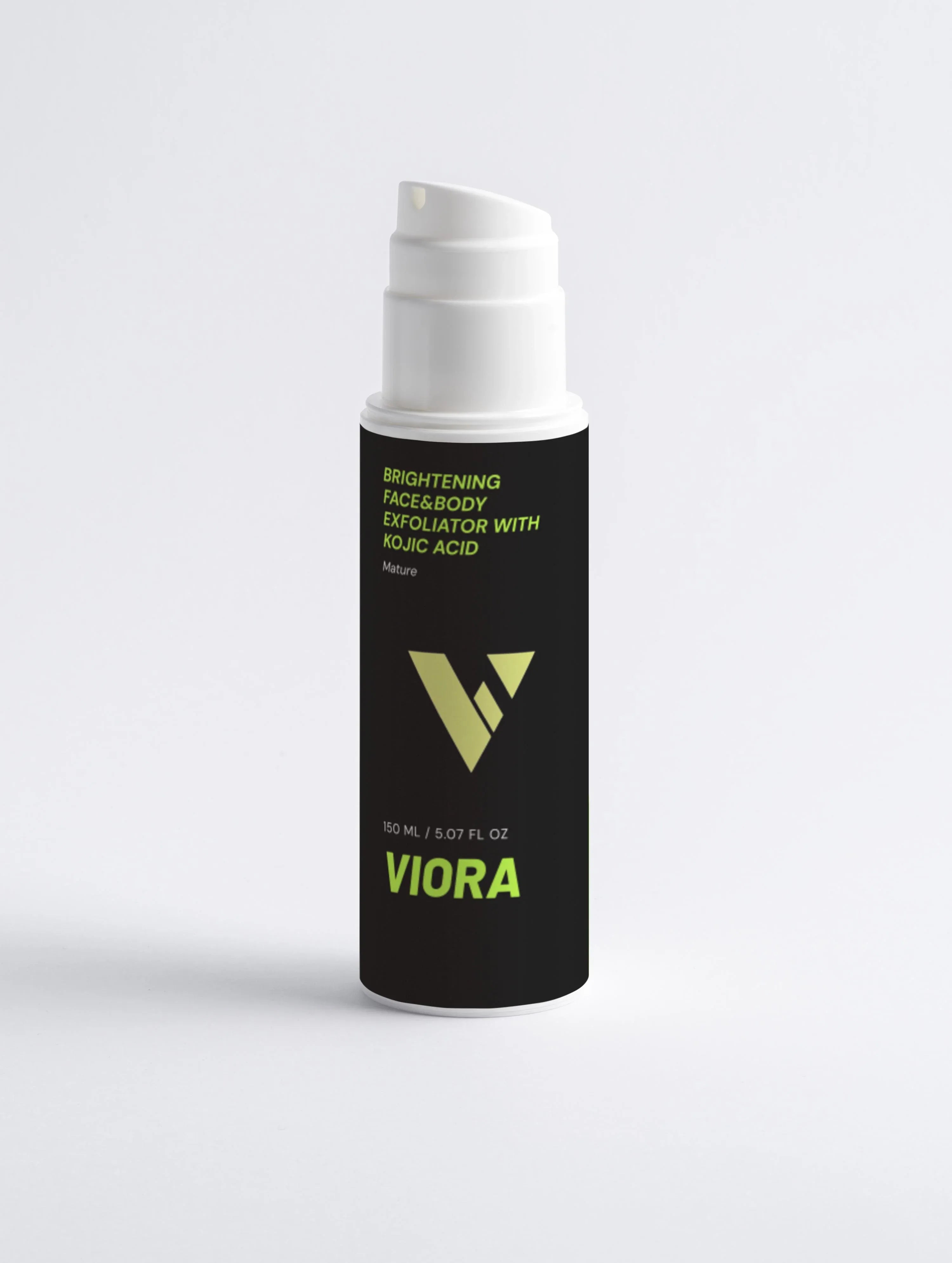 Kojic Acid Exfoliator - Brightening Face & Body Scrub for Dark Spots & Hyperpigmentation - Viora