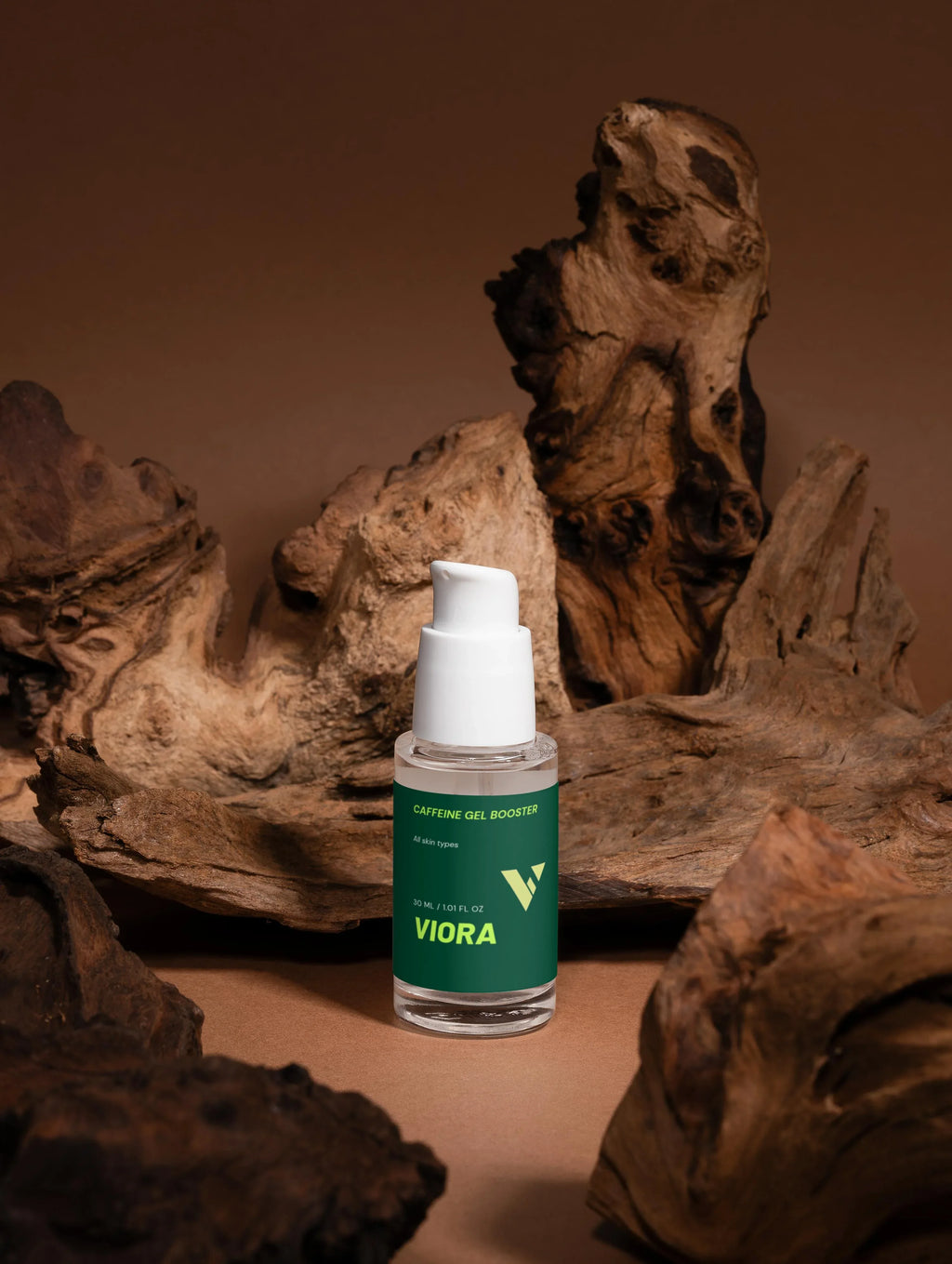 Viora Caffeine Eye Gel Booster - Depuffing Treatment for Under-Eye Fatigue & Dark Circles - Viora