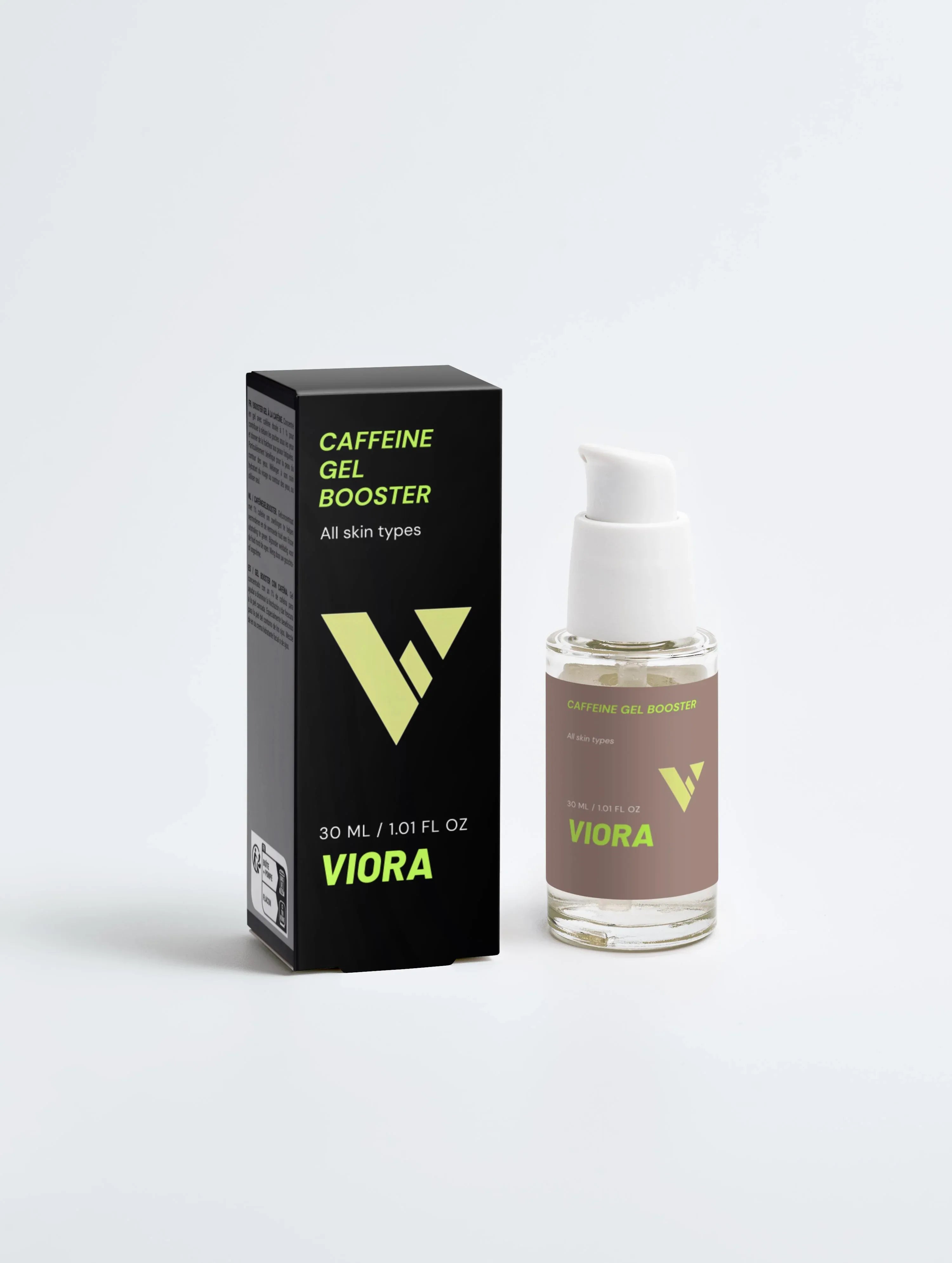 Caffeine Eye Gel - Depuffing Treatment for Dark Circles, Bags & Under-Eye Fatigue - Viora