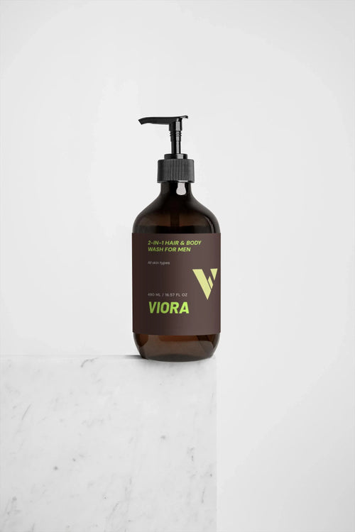 Viora 2-in-1 Hair & Body Wash for Men - All-in-One Grooming Essential - Viora