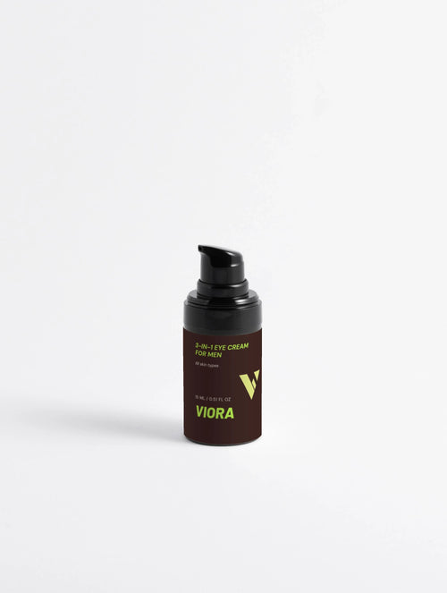 Viora 3-in-1 Eye Cream for Men - Anti-Aging, Depuffing & Brightening - Viora
