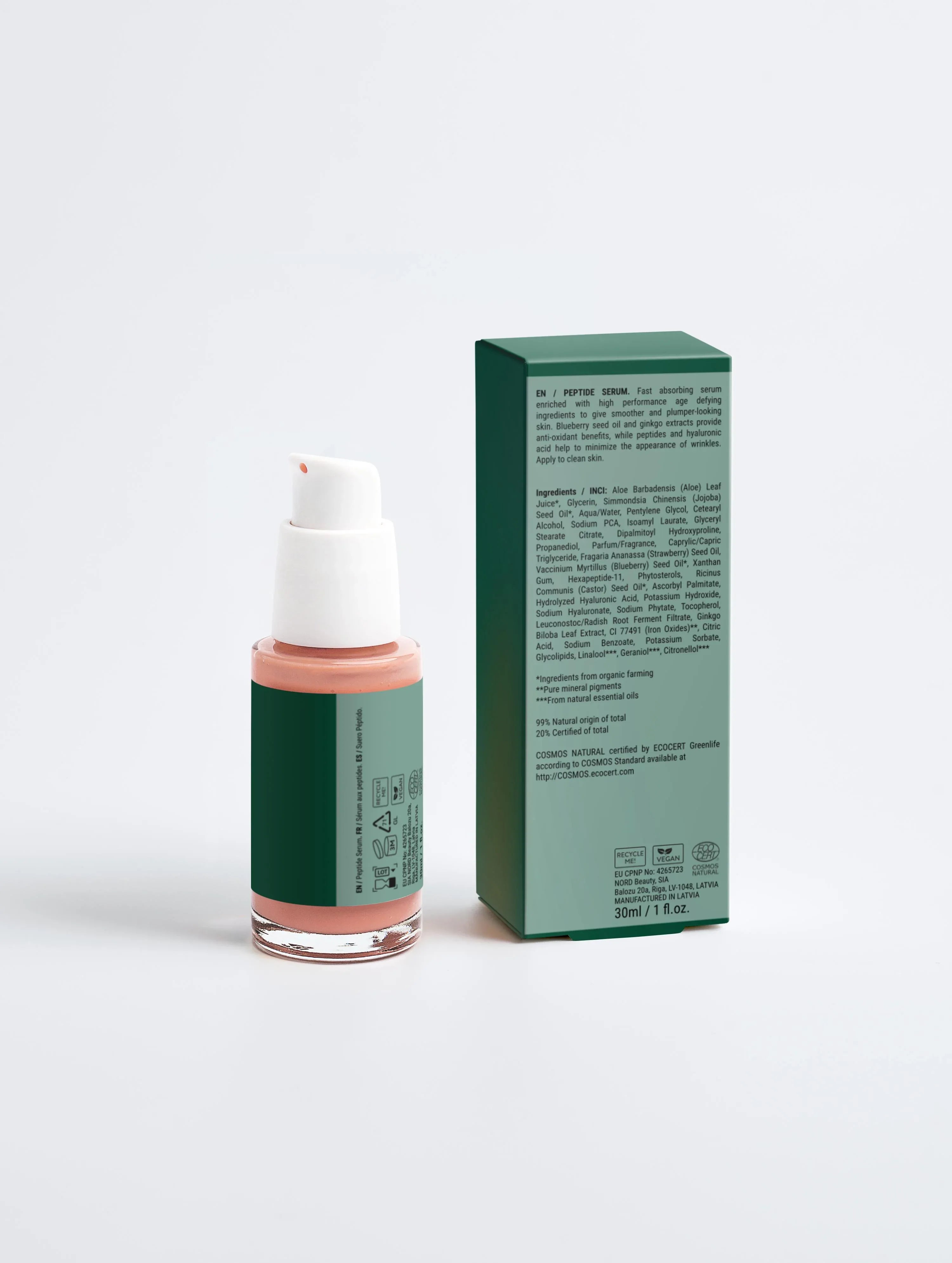Viora Peptide Anti-Aging Serum - Firming Face Treatment with Hyaluronic Acid & Aloe - Viora