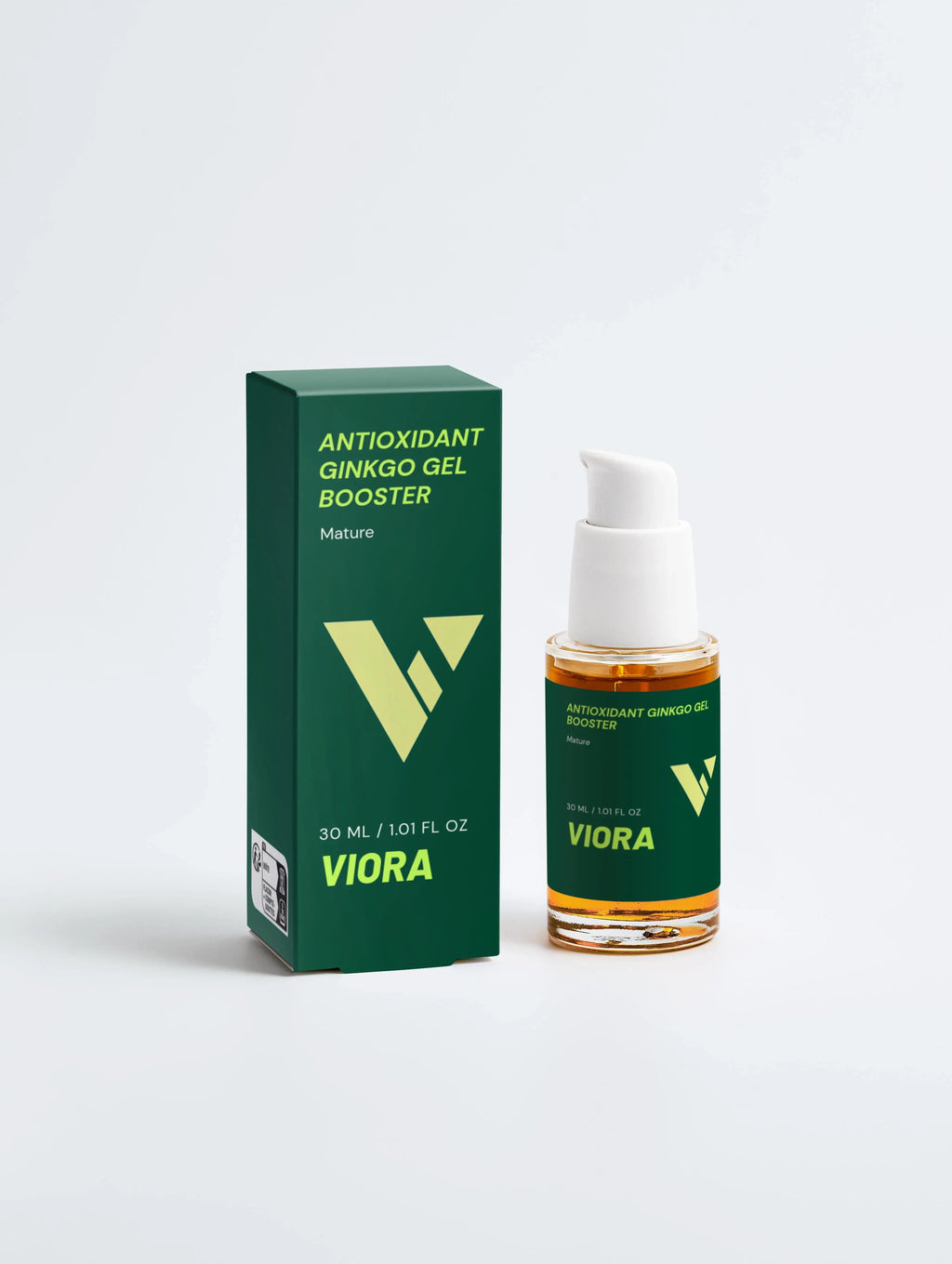 Viora Antioxidant Ginkgo Gel Booster - Protective Face Treatment with Green Tea Extract - Viora