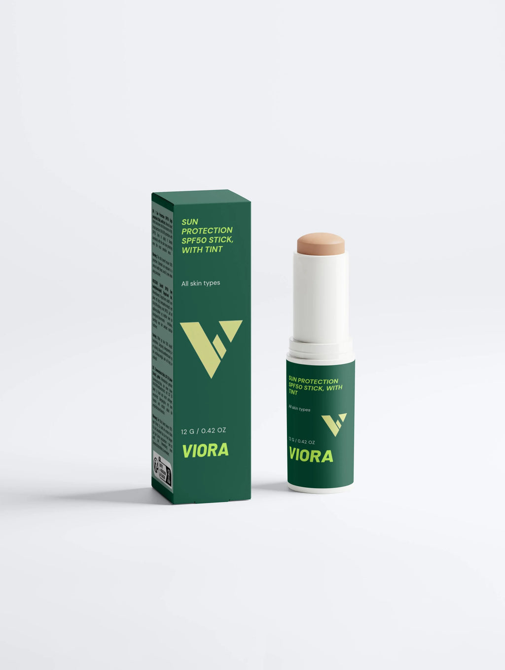 Viora Tinted SPF50 Sunscreen Stick - Broad Spectrum Face & Body Sun Protection - Viora