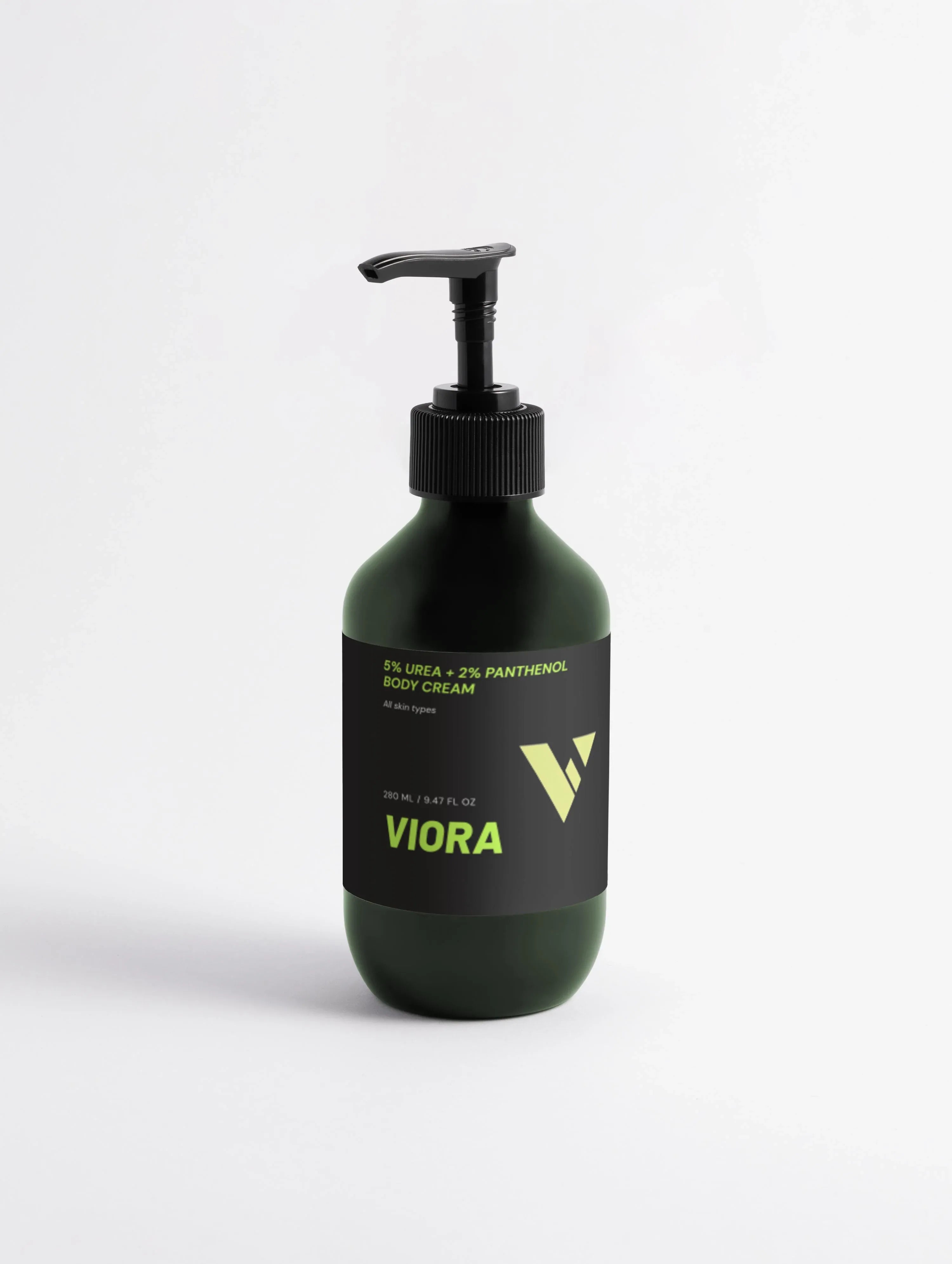 Urea Body Cream 5% + Panthenol 2% - Intensive Hydration for Dry, Rough & Cracked Skin - Viora